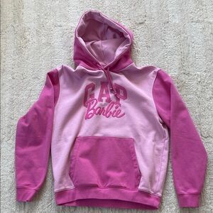 GAP Pink Barbie Logo Hoodie size small